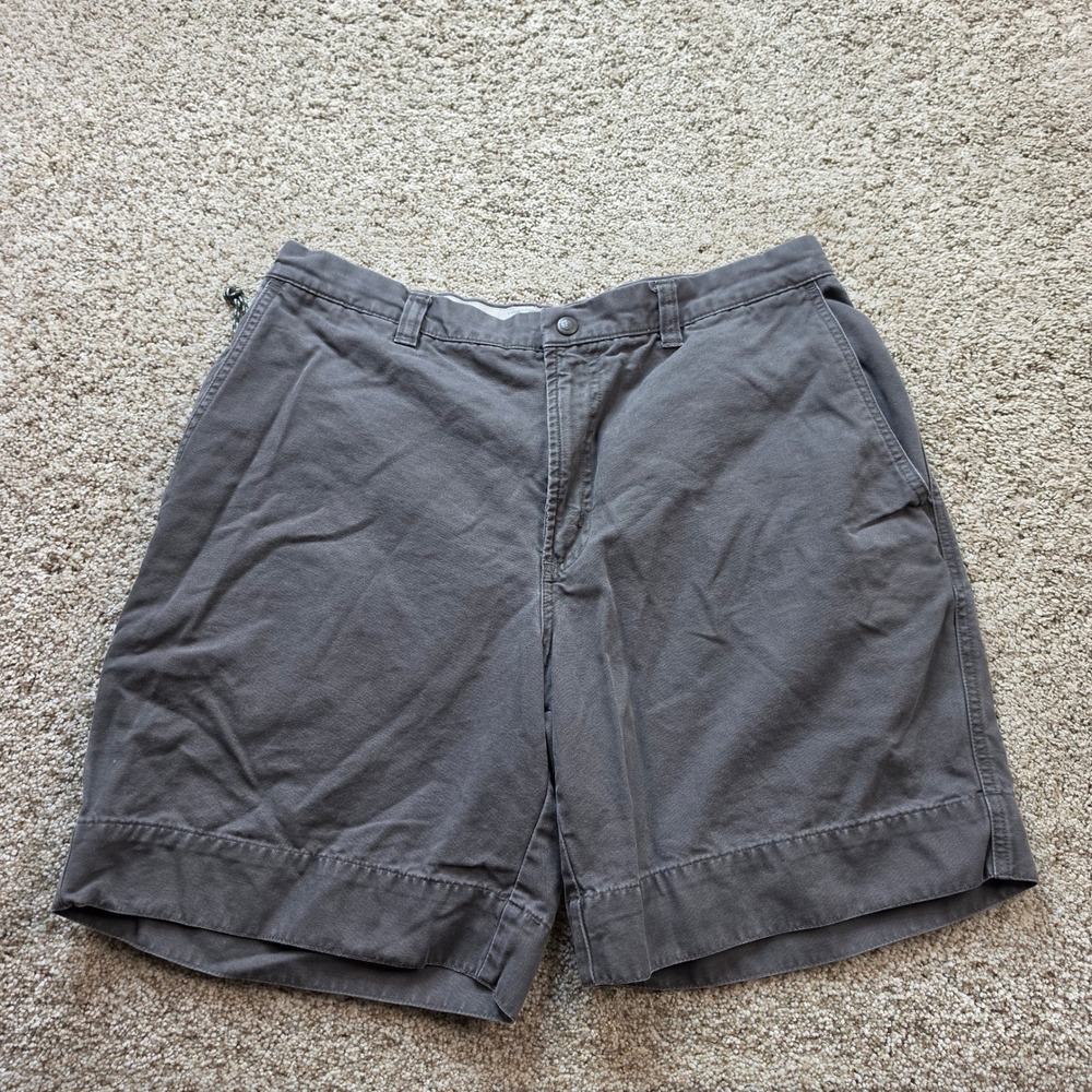 VINTAGE Columbia Canvas Utility Shorts Mens 34 Gray Outdoor Hiking 2000s Adult